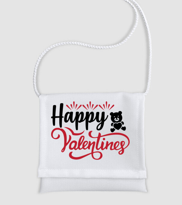 Happy valentines - Boldog Valentin-napot minta fehér pólón