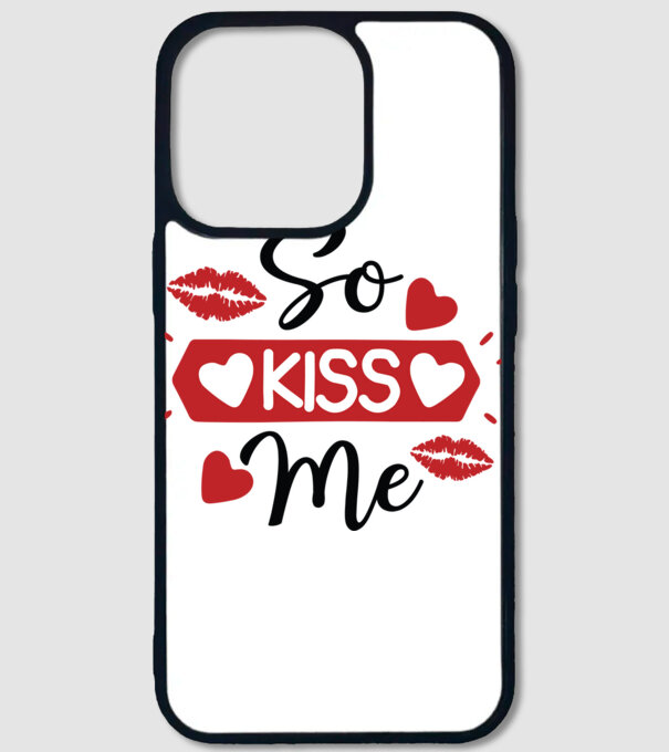 So Kiss Me - Csókolj meg minta fehér pólón