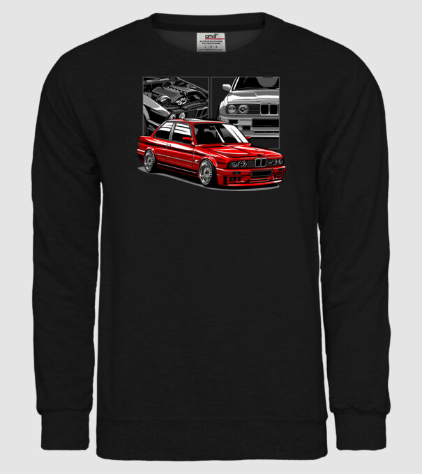 BMW E30 minta fekete pólón