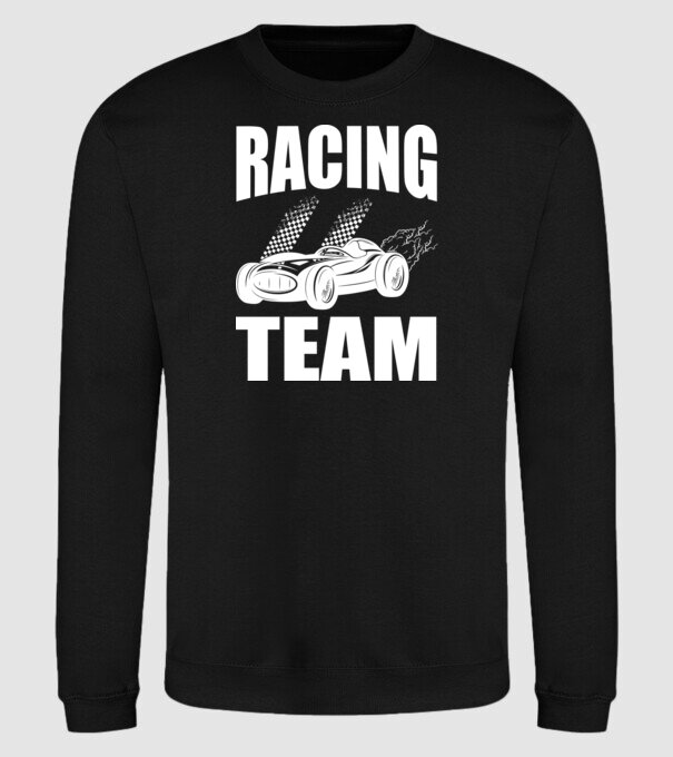 Racing Team - Versenycsapat minta fekete pólón