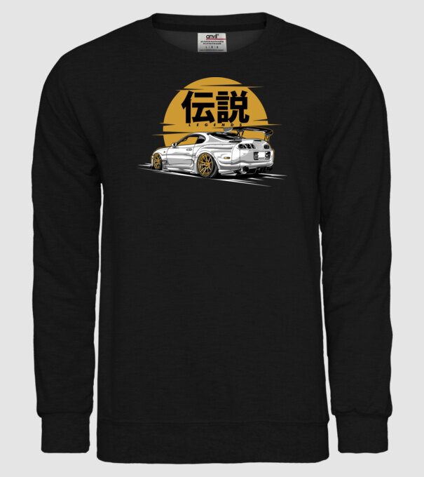 Toyota Supra minta fekete pólón