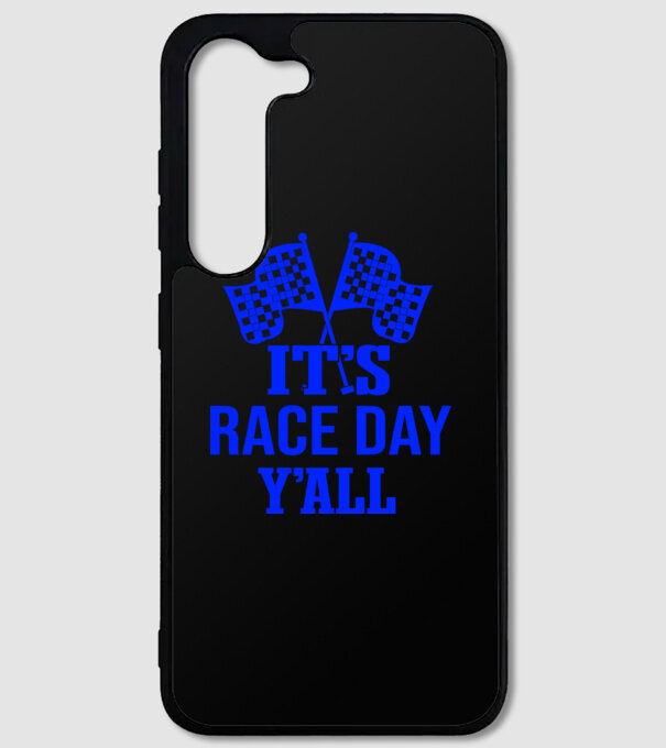 It's race day y'all - Versenynap van! minta fekete pólón