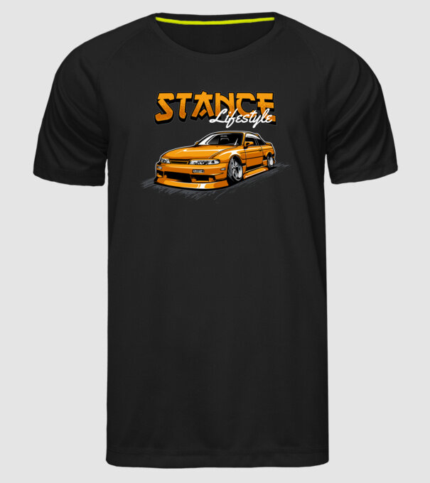 Nissan 240SX minta fekete pólón