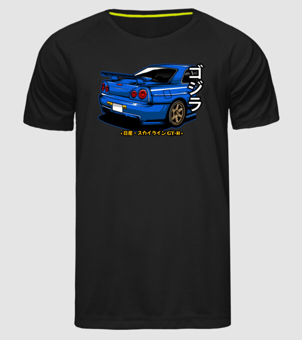 Nissan Skyline GTR minta fekete pólón