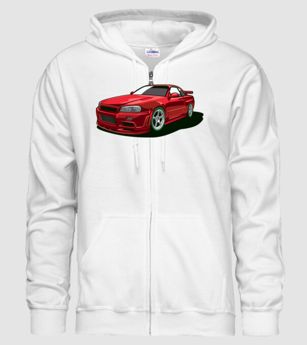Nissan Skyline GTR minta fehér pólón
