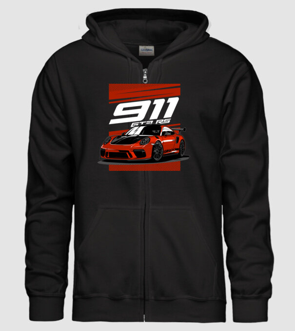 Porsche 911 GT3 minta fekete pólón