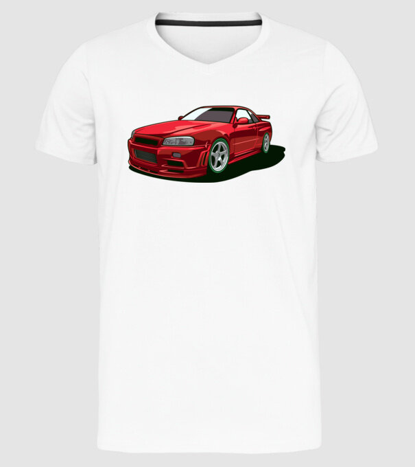 Nissan Skyline GTR minta fehér pólón