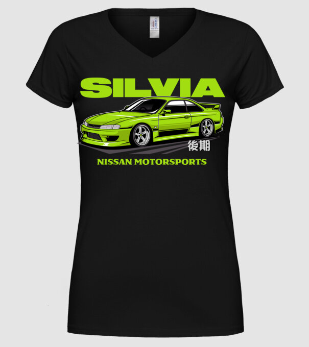 Nissan Silvia S14 minta fekete pólón