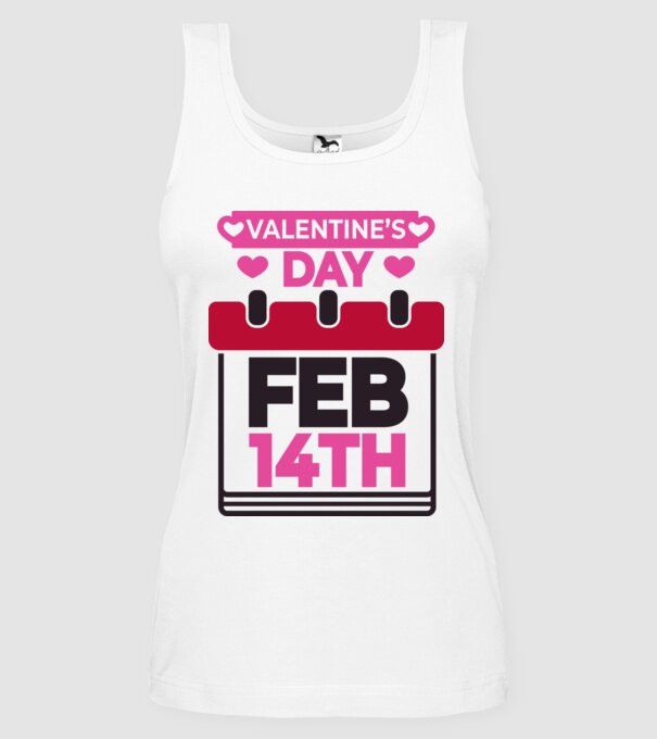 Valentine's Day - Valentin nap minta fehér pólón