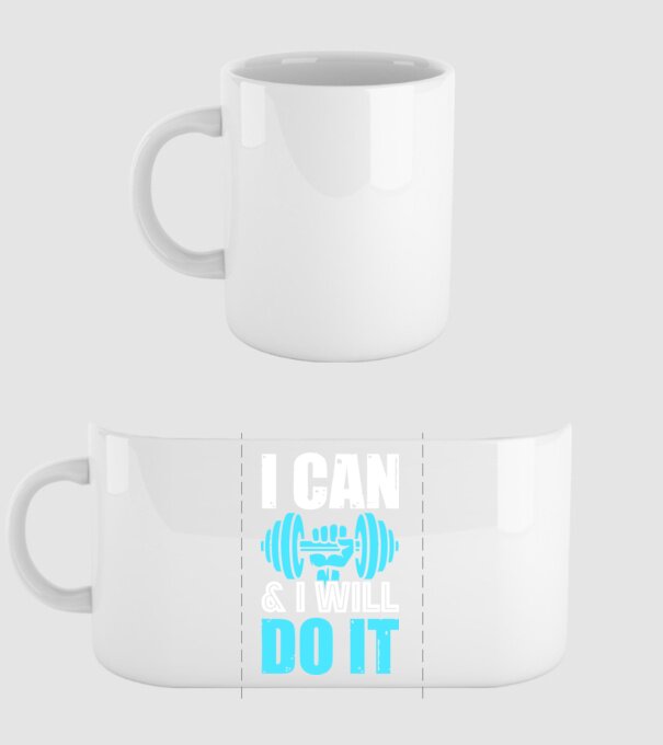 I Can and I Will Do It - Meg tudom csinálni és meg is fogom tenni minta fehér pólón