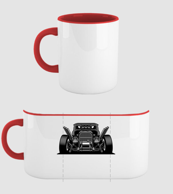 Hot Rod minta piros pólón