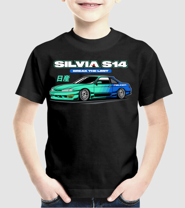 Nissan Silvia S14 minta fekete pólón