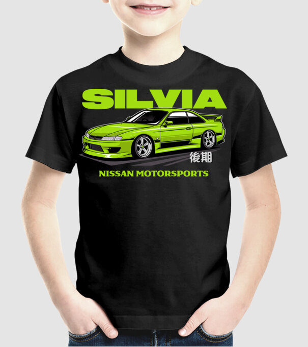Nissan Silvia S14 minta fekete pólón