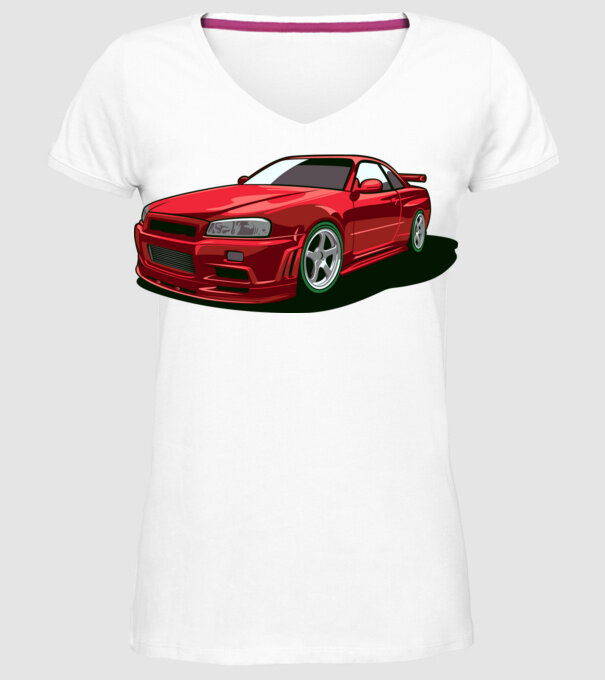 Nissan Skyline GTR minta fehér pólón