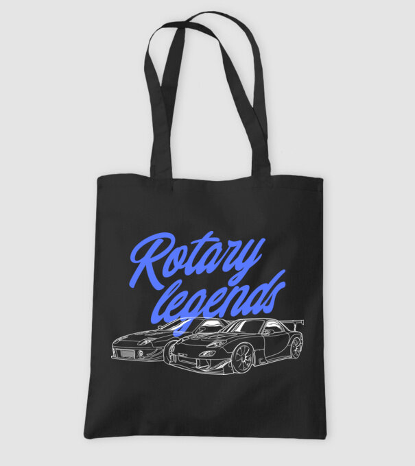 Mazda RX - Rotary Legends Cars minta fekete pólón