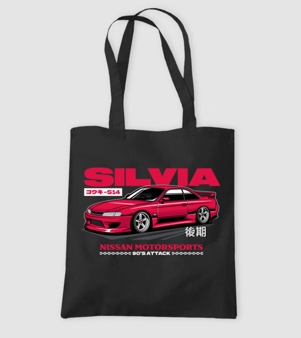 Nissan Silvia S14 minta fekete pólón