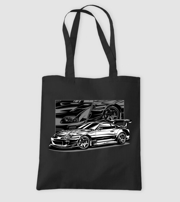 Toyota Supra minta fekete pólón
