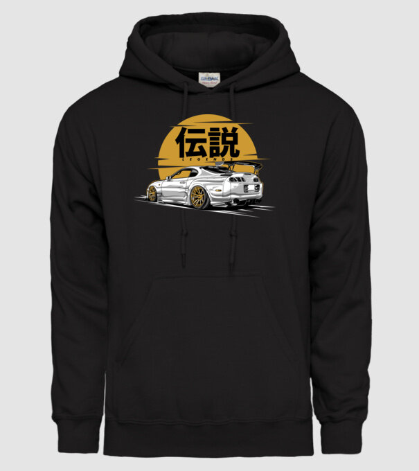 Toyota Supra minta fekete pólón