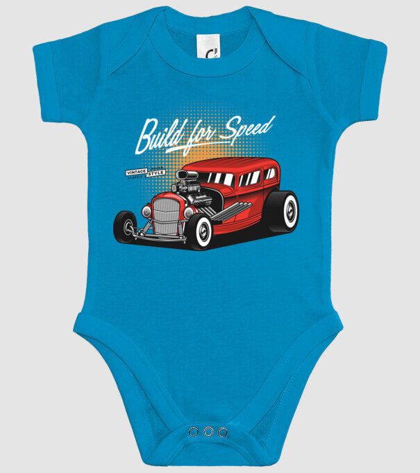 Hot Rod minta türkiz pólón