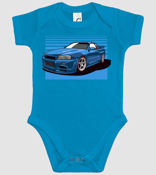 Nissan Skyline GTR minta türkiz pólón
