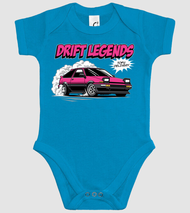 Toyota AE86 - Drift Legends minta türkiz pólón