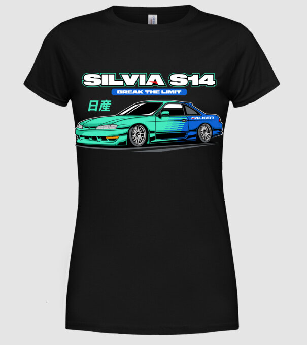 Nissan Silvia S14 minta fekete pólón