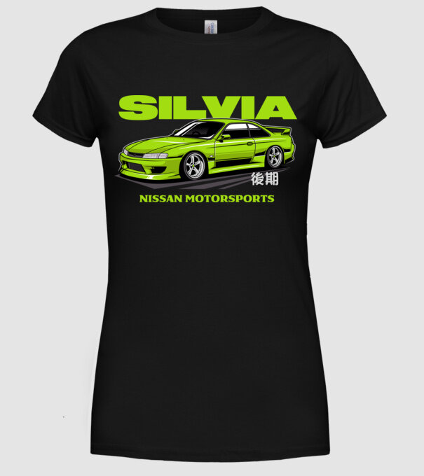 Nissan Silvia S14 minta fekete pólón