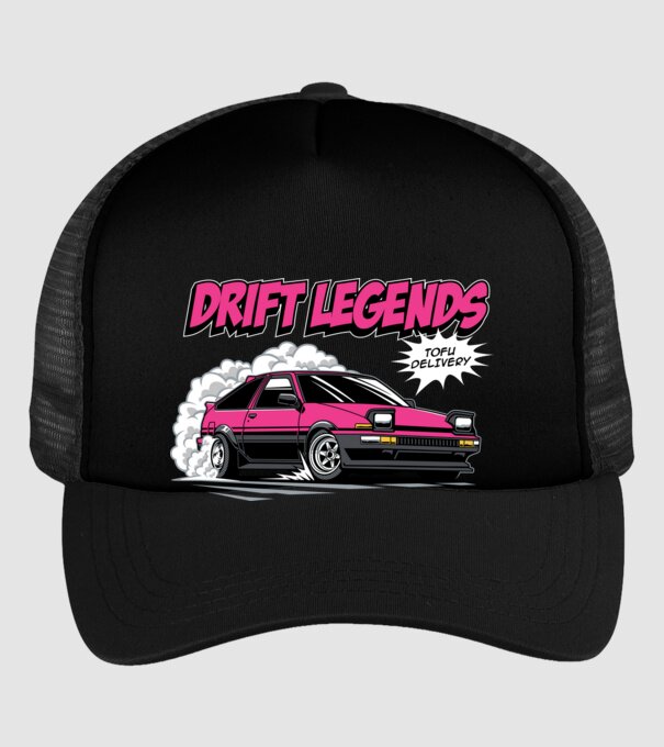 Toyota AE86 - Drift Legends minta fekete pólón
