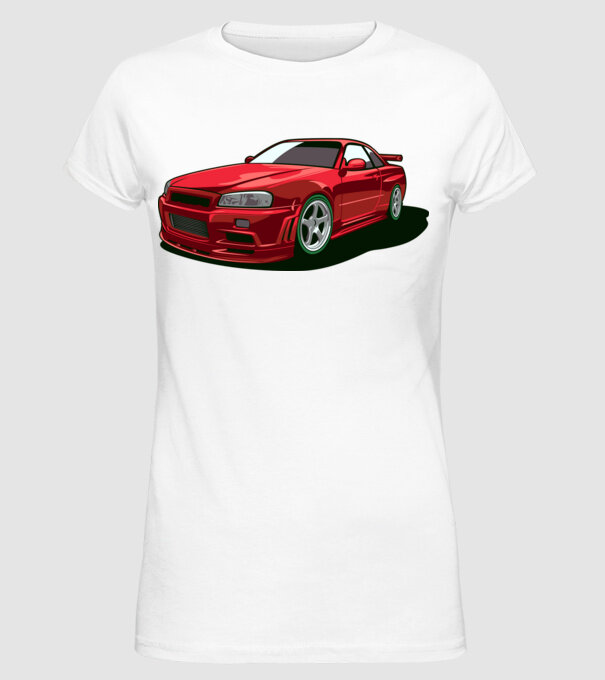 Nissan Skyline GTR minta fehér pólón