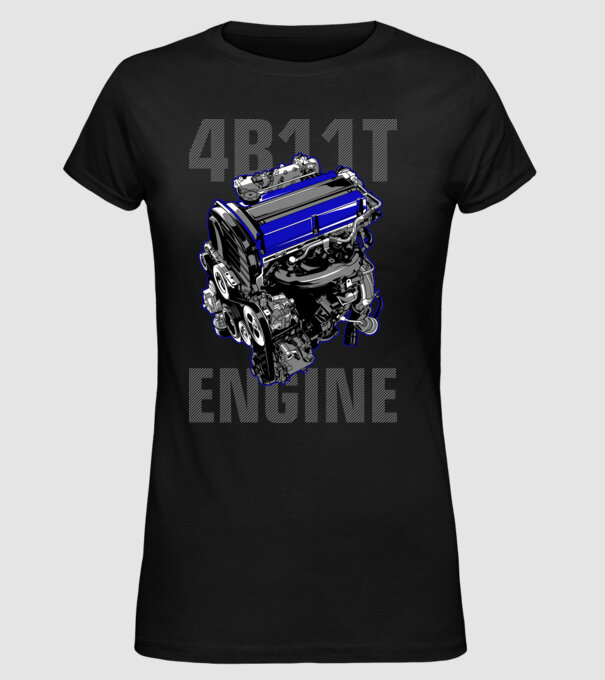 Mitsubishi 4B11T Engine (motor) minta fekete pólón