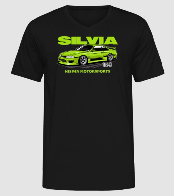 Nissan Silvia S14 minta fekete pólón