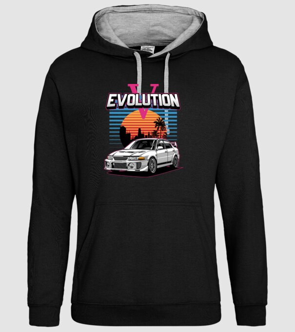 Mitsubishi Lancer Evo  minta fekete pólón