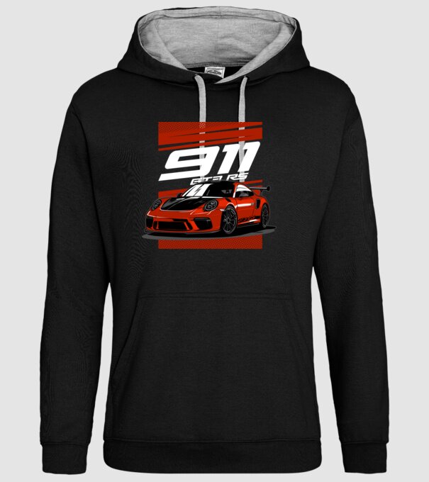 Porsche 911 GT3 minta fekete pólón
