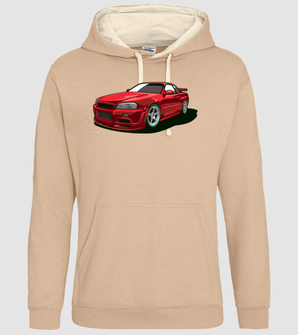 Nissan Skyline GTR minta homokszín pólón