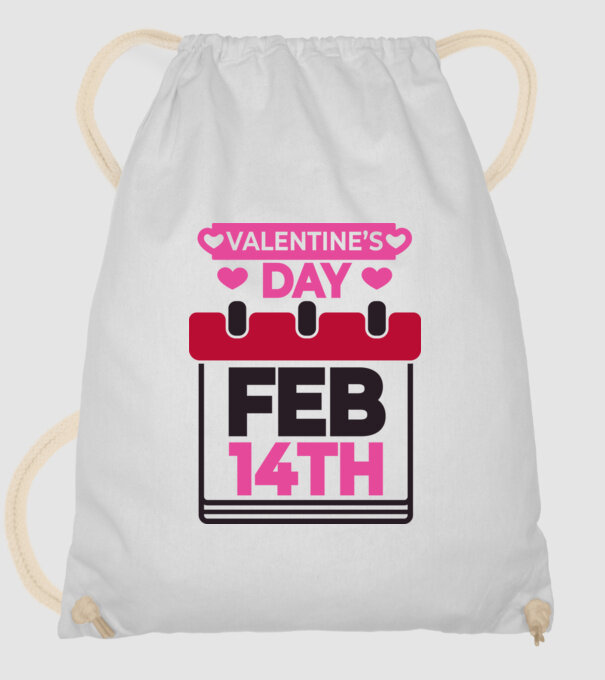 Valentine's Day - Valentin nap minta fehér pólón