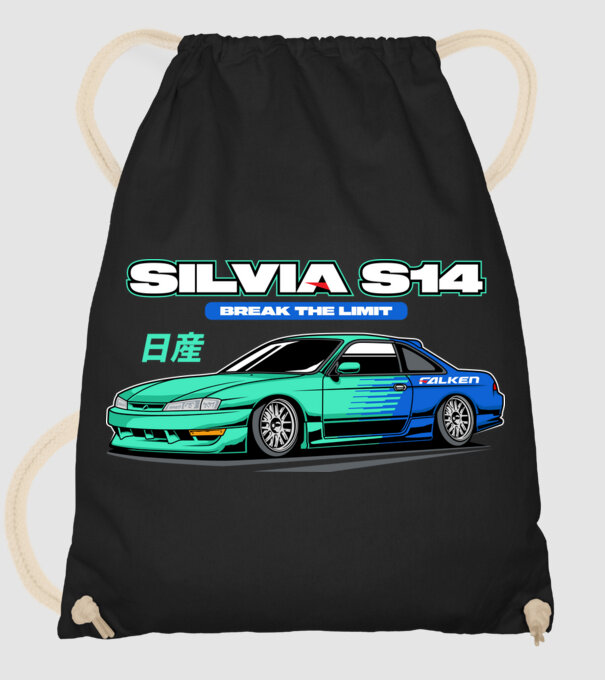 Nissan Silvia S14 minta fekete pólón
