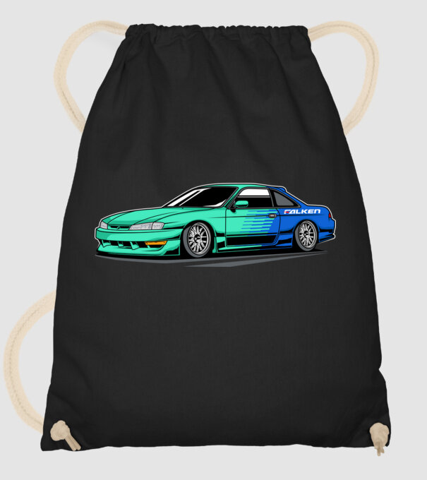 Nissan Silvia S14 minta fekete pólón