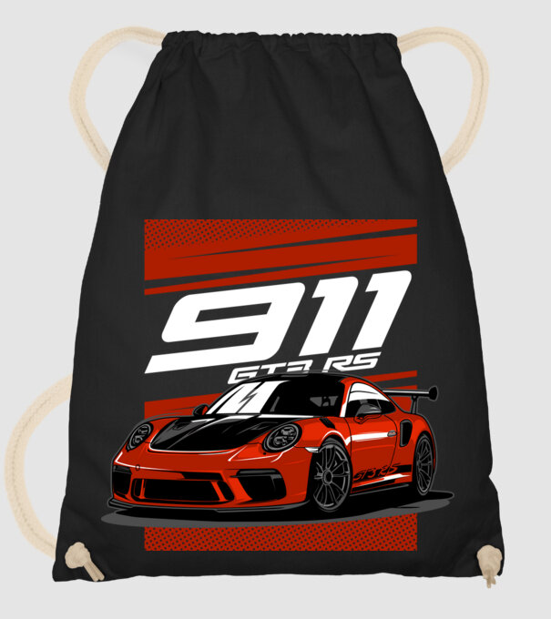 Porsche 911 GT3 minta fekete pólón