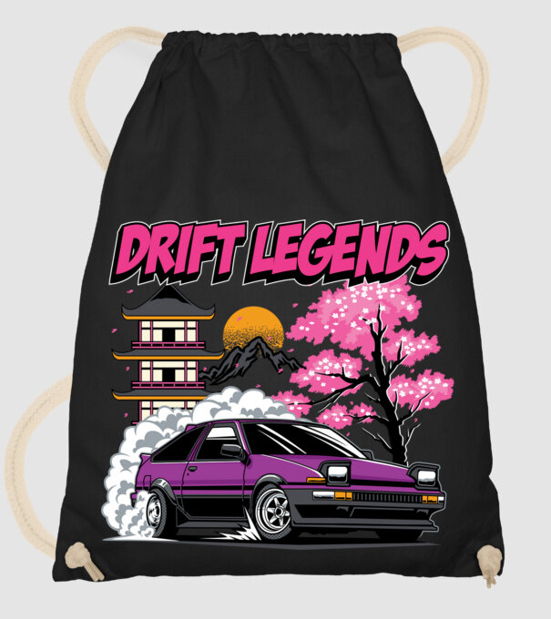 Toyota AE86 - Drift Legends minta fekete pólón
