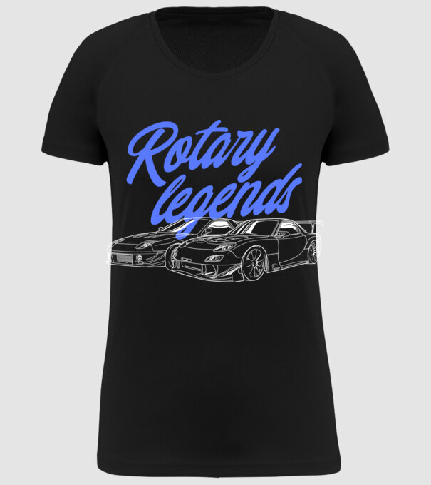 Mazda RX - Rotary Legends Cars minta fekete pólón