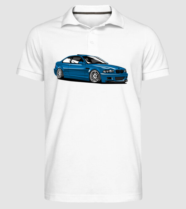 BMW M3 E46 Coupe minta fehér pólón
