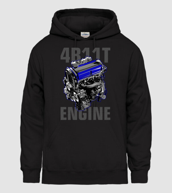 Mitsubishi 4B11T Engine (motor)  minta fekete pólón
