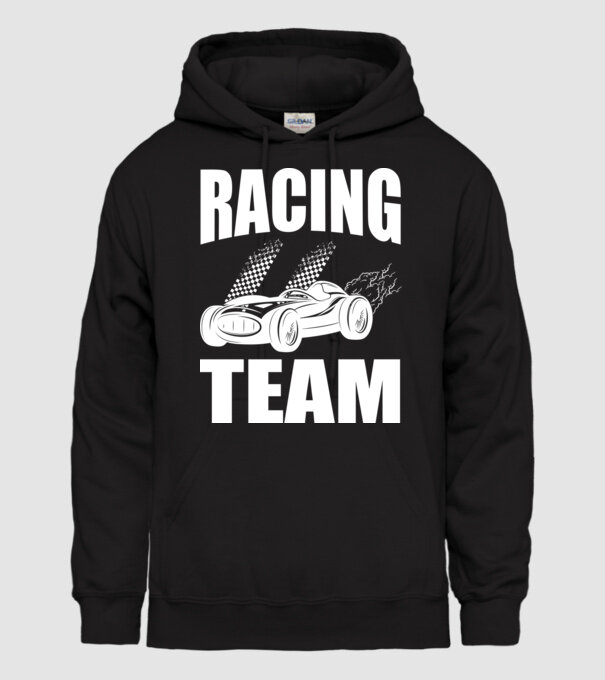Racing Team - Versenycsapat minta fekete pólón