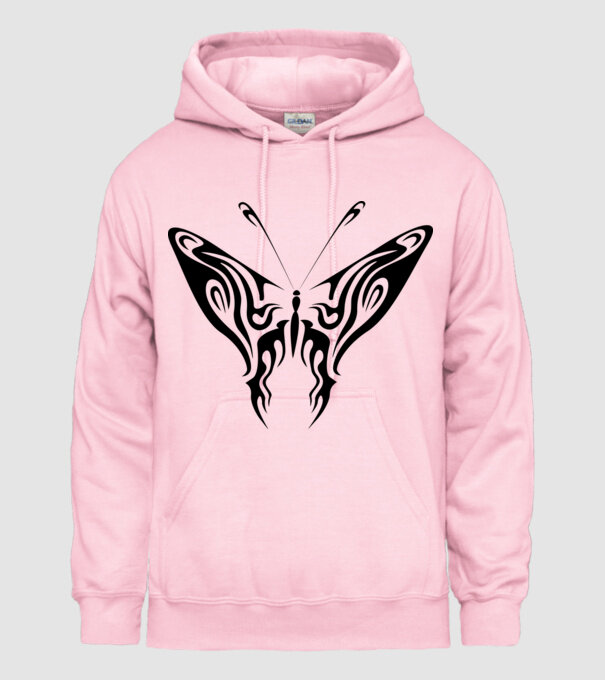 Tribal pillangó/lepke minta világos rózsaszín pólón