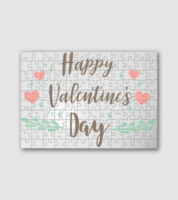 Boldog Valentin-napot - Happy Valentines Day! minta fehér pólón