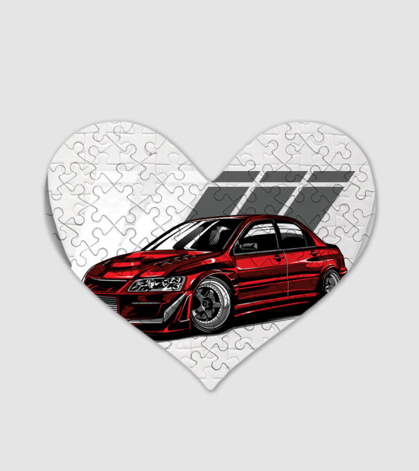 Mitsubishi Lancer 2.0 EVO 8 minta fehér pólón