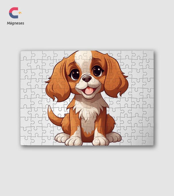 Aranyos kutya - Cavalier King Charles Spániel minta fehér pólón