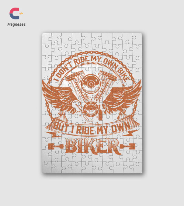 I Don't Ride My Own Bike But I Ride My Own Biker minta fehér pólón