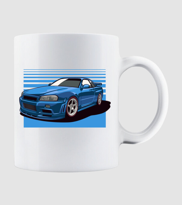 Nissan Skyline GTR minta fehér pólón