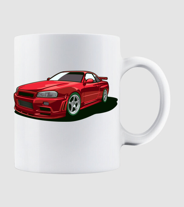 Nissan Skyline GTR minta fehér pólón